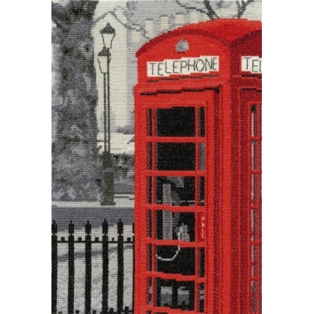 Набор для вышивания крестом DMC BK1172 London Telephone (Лондонский телефон) - Вышивка крестиком и бисером - Овца Рукодельница