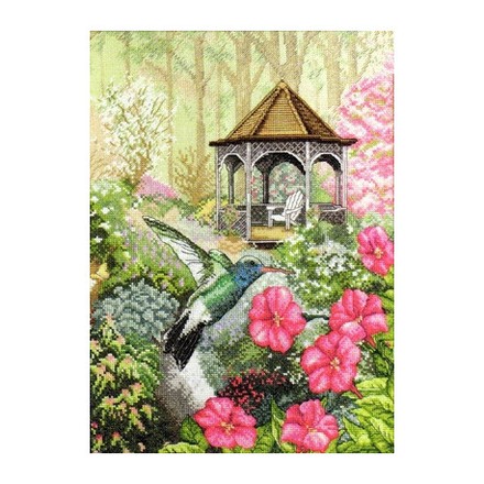 Набор для вышивания Bucilla 45480 Garden Hummingbird - Вишивка хрестиком і бісером - Овечка Рукодільниця