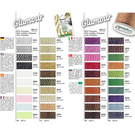 Карта цветов Glamour №12 108 - Вышивка крестиком и бисером - Овца Рукодельница