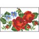 Заготовка клатча Страстные розы, фиалки для вышивки бисером КЛ011кБ1301