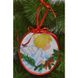 Набір для вишивки бісером Барвиста Вишиванка Пошита новорічна іграшка Ніжний ангел (серія: Ангелики) 14х16 ТР220аБ1416k