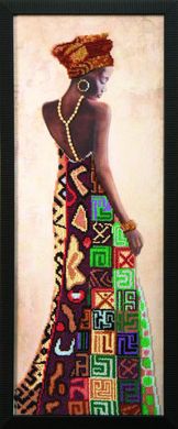 Африканская принцесса. Набор для вышивки бисером. Чаривна мить (Б-703) - Вышивка крестиком и бисером - Овца Рукодельница