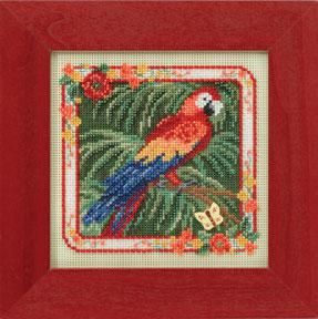 Parrot/Попугай. Набор для вышивания. Mill Hill (MH144101) - Вышивка крестиком и бисером - Овца Рукодельница
