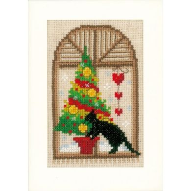 Різдвяна атмосфера Набір для вишивання хрестиком (листівки) Vervaco PN-0150427 - Вышивка крестиком и бисером - Овца Рукодельница