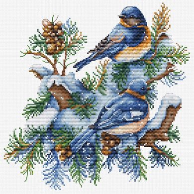Птицы-Зима Набор для вышивания крестом Luca-S B2418 - Вышивка крестиком и бисером - Овца Рукодельница
