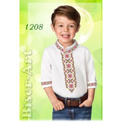 Рубашка для хлопчиків (габардин) Заготовка для вишивки бісером або нитками Biser-Art 1208ба-г - Вишивка хрестиком і бісером - Овечка Рукодільниця