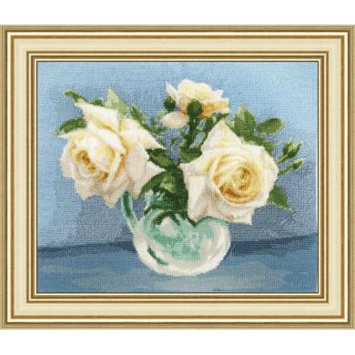 Набір для вишивання Золоте Руно Чайні троянди ЛЦ-079 - Вышивка крестиком и бисером - Овца Рукодельница