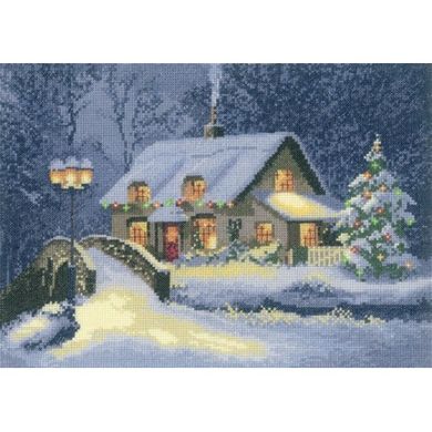 Різдвяний котедж Набір для вишивання хрестиком Heritage Crafts H1100 - Вишивка хрестиком і бісером - Овечка Рукодільниця