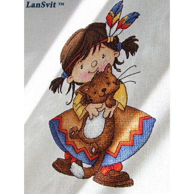 Набор для вышивания ЛанСвіт Ягуарунди Д-038 - Вышивка крестиком и бисером - Овца Рукодельница