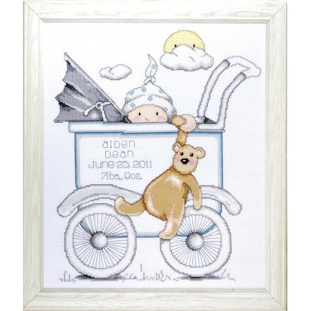 Набор для вышивания крестом Design Works T21746 Baby Buggy Boy - Вышивка крестиком и бисером - Овца Рукодельница
