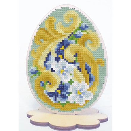 Яйцо на подставке Перфорированная заготовка для вышивания бисером Alisena 2164а - Вишивка хрестиком і бісером - Овечка Рукодільниця