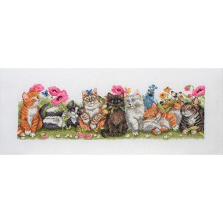 Набор для вышивания Anchor PCE729 Kittens In A Row/Котята в ряд - Вышивка крестиком и бисером - Овца Рукодельница