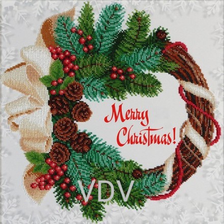 С Рождеством Христовым Набор для вышивания бисером VDV ТН-0790 - Вышивка крестиком и бисером - Овца Рукодельница