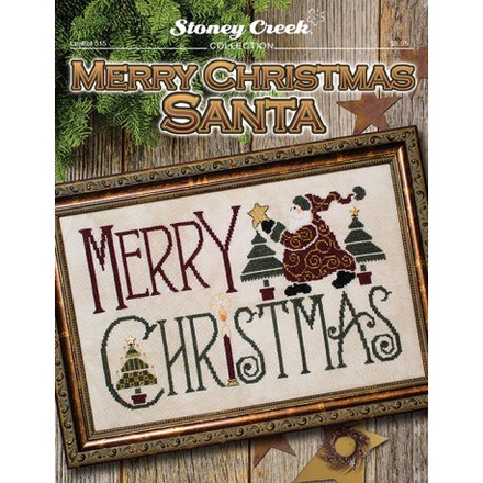 Merry Christmas Santa Схема для вышивания крестом Stoney Creek LFT515 - Вишивка хрестиком і бісером - Овечка Рукодільниця