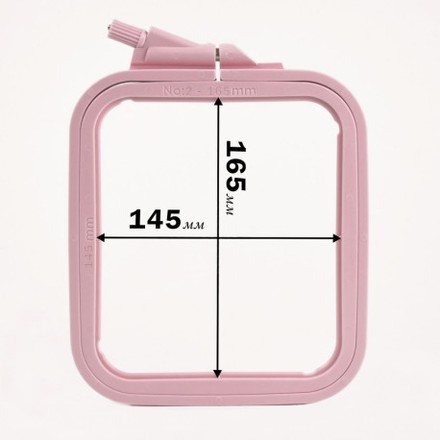 Пяльцы-рамка Nurge (розовые) 170-12 квадратные для вышивания , 145 мм, х 165 мм - Вышивка крестиком и бисером - Овца Рукодельница