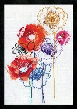 Набір для вишивання Design Works 3241 Modern Floral - Вишивка хрестиком і бісером - Овечка Рукодільниця