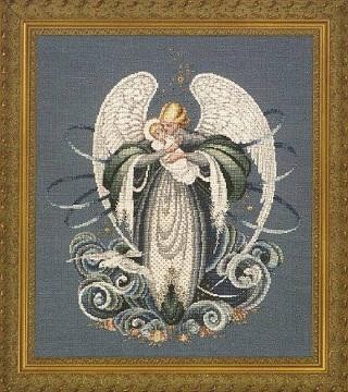 Angel of the Sea Ангел Моря. Схеми вишивки хрестиком. Lavender Lace (LL37) - Вишивка хрестиком і бісером - Овечка Рукодільниця