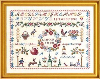Набір для вишивання Eva Rosenstand Sampler 12-007 - Вишивка хрестиком і бісером - Овечка Рукодільниця