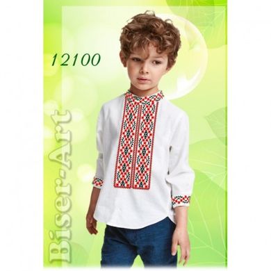Рубашка для хлопчиків (габардин) Заготовка для вишивки бісером або нитками Biser-Art 12100ба-г - Вишивка хрестиком і бісером - Овечка Рукодільниця