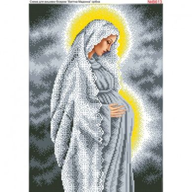 Діва Марія вагітна у сріблі Схема для вишивки бісером Biser-Art B613ба - Вышивка крестиком и бисером - Овца Рукодельница