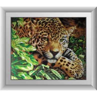 Леопард у відпочинку. Dream Art (30090D) - Вишивка хрестиком і бісером - Овечка Рукодільниця
