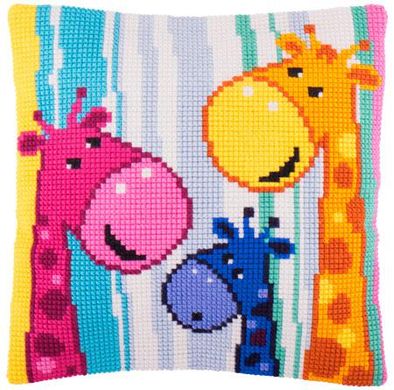 Жирафы. Набор для вышивки подушки. Чарівниця (Z-55) - Вышивка крестиком и бисером - Овца Рукодельница