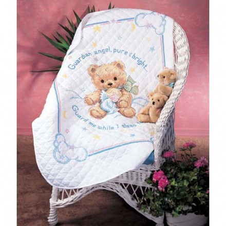 Набор для вышивания одеяла Dimensions 13065 Cuddly Bear Quilt - Вышивка крестиком и бисером - Овца Рукодельница