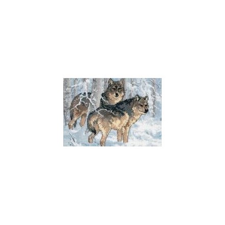 Набор для вышивки крестом Dimensions 65004 Winter Wolves - Вишивка хрестиком і бісером - Овечка Рукодільниця