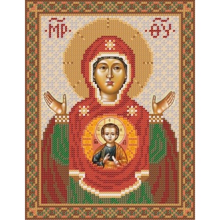 РИП-008 Рисунок на ткани МарічкаЗнамение Божьей Матери - Вышивка крестиком и бисером - Овца Рукодельница