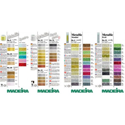 Карта цветов Metallic для рукоделия №4,6,8,10,12,20,25 Spectra 116 - Вышивка крестиком и бисером - Овца Рукодельница