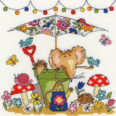 Garden Mouse. Набор для вышивания крестом. Bothy Threads (XSW8) - Вышивка крестиком и бисером - Овца Рукодельница