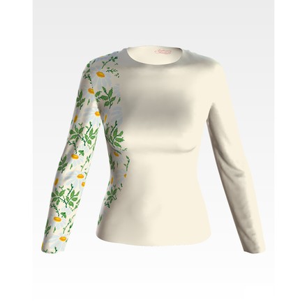 Набір для вишивання жіночої блузки нитками Ромашки БЖ187дМннннi - Вишивка хрестиком і бісером - Овечка Рукодільниця