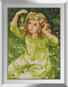 Набір алмазного живопису Dream Art Віночок з ромашок 31475D - Вишивка хрестиком і бісером - Овечка Рукодільниця