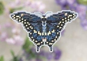 Black Swallowtail/Чорний метелик. Набір для вишивання. Mill Hill (MH181103) - Вишивка хрестиком і бісером - Овечка Рукодільниця