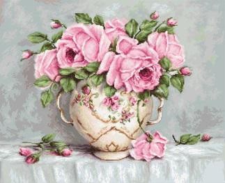 Рожеві троянди. Набір для вишивання гобелена. Luca-S (G567) - Вишивка хрестиком і бісером - Овечка Рукодільниця