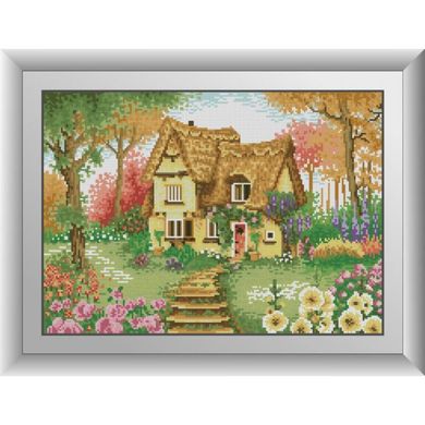Будинок у квітах. Dream Art (30548D) - Вишивка хрестиком і бісером - Овечка Рукодільниця