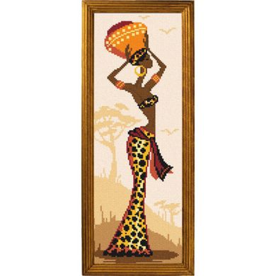 Леопардова сукня Канва з нанесеним малюнком Чарівниця S-85 - Вишивка хрестиком і бісером - Овечка Рукодільниця