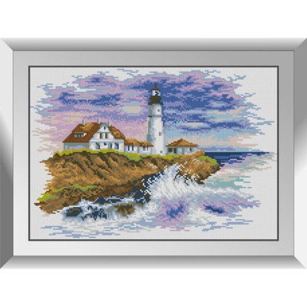 Прибрежные волны у маяка Набор алмазной живописи Dream Art 31869D - Вышивка крестиком и бисером - Овца Рукодельница