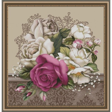 Розы и магнолии Набор для вышивания крестиком Фантазия 400/53 - Вышивка крестиком и бисером - Овца Рукодельница