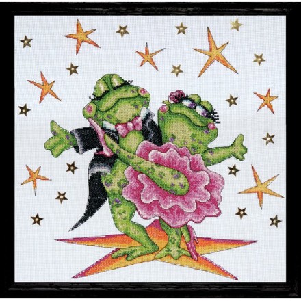 Набор для вышивания Design Works 2776 Dancing Frogs - Вышивка крестиком и бисером - Овца Рукодельница