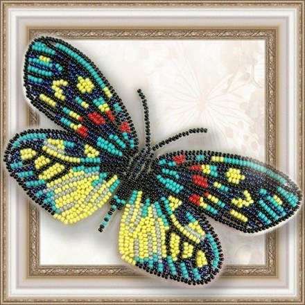 Набор для вышивки бисером бабочки на прозрачной основе Вдохновение Erasmia Pulehera BGP-007 - Вишивка хрестиком і бісером - Овечка Рукодільниця