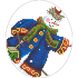 Набір для вишивки бісером Барвиста Вишиванка Пошита новорічна іграшка Добряк (серія: Сніговики-Колядники) 14х16 ТР223аБ1416k