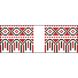 Набір для вишивки бісером Барвиста Вишиванка Рушничок для Весільних букетів та декору 10х25 ТР126пн1025k