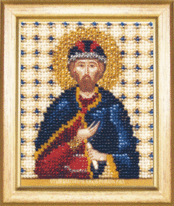 Икона святой благоверный князь Роман. Набор для вышивки бисером. Чаривна мить (Б-1166) - Вышивка крестиком и бисером - Овца Рукодельница