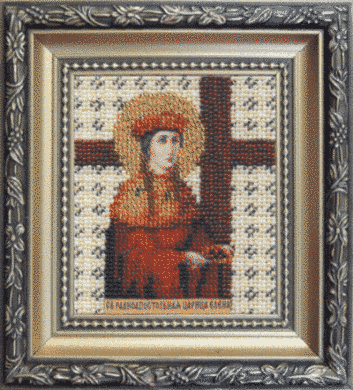 Ікона святої рівноапостольної цариці Олени. Чарівна Мить (Б-1033) - Вишивка хрестиком і бісером - Овечка Рукодільниця