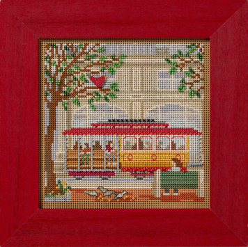 Набор для вышивания Trolley Car/Тролейбус Mill Hill - Вышивка крестиком и бисером - Овца Рукодельница