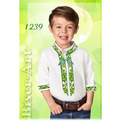 Рубашка для хлопчиків (габардин) Заготовка для вишивки бісером або нитками Biser-Art 1239ба-г - Вышивка крестиком и бисером - Овца Рукодельница
