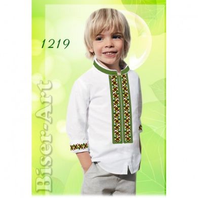 Рубашка для хлопчиків (льон) Заготовка для вишивки бісером або нитками Biser-Art 1219ба-л - Вишивка хрестиком і бісером - Овечка Рукодільниця