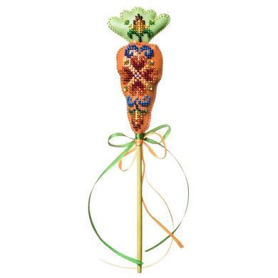 Топпер. Морковь Набор для вышивки бисером на искусственной коже Wonderland Сrafts FLBB-187 - Вышивка крестиком и бисером - Овца Рукодельница