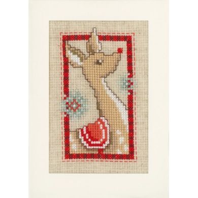 Різдвяна символіка Набір для вишивання хрестиком (листівки) Vervaco PN-0154080 - Вышивка крестиком и бисером - Овца Рукодельница